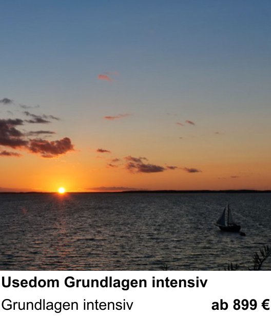 Szenischer Foto-Workshop mit dem Thema Usedom Grundlagen intensiv: Grundlagen intensiv