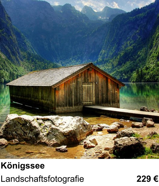 Szenischer Foto-Workshop mit dem Thema Königssee: Landschaftsfotografie