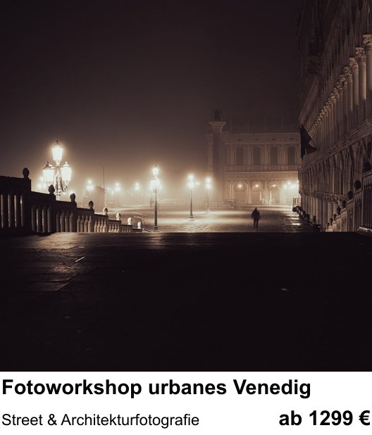 Szenischer Foto-Workshop mit dem Thema Fotoworkshop urbanes Venedig: Street & Architekturfotografie
