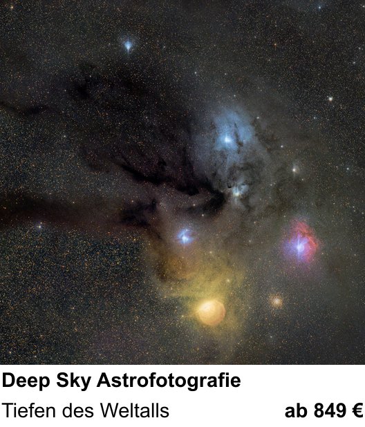 Szenischer Foto-Workshop mit dem Thema Deep Sky Astrofotografie: Tiefen des Weltalls