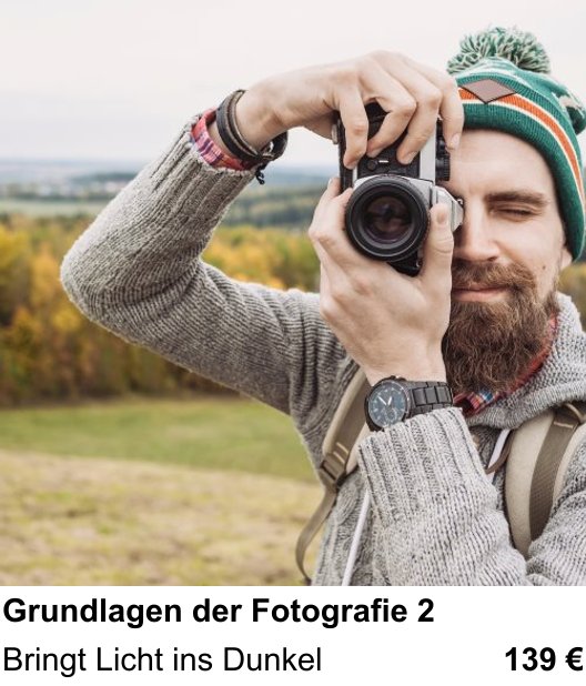 Neue Perspektiven im Fotoworkshop Wien: Grundlagen der Fotografie 2